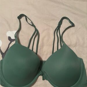 Green Strappy Women's Bra
